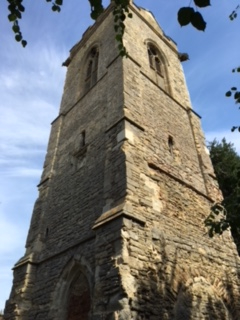 ruined chuch tower